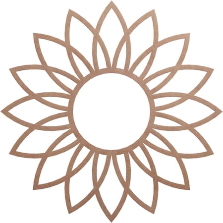 Ekena Millwork Daisy Wood Fretwork Pierced Ceiling Medallion, Wood (Paint Grade), 40"OD x 13 1/4"ID x 3/8"T CMWP40X40X0375DAMF